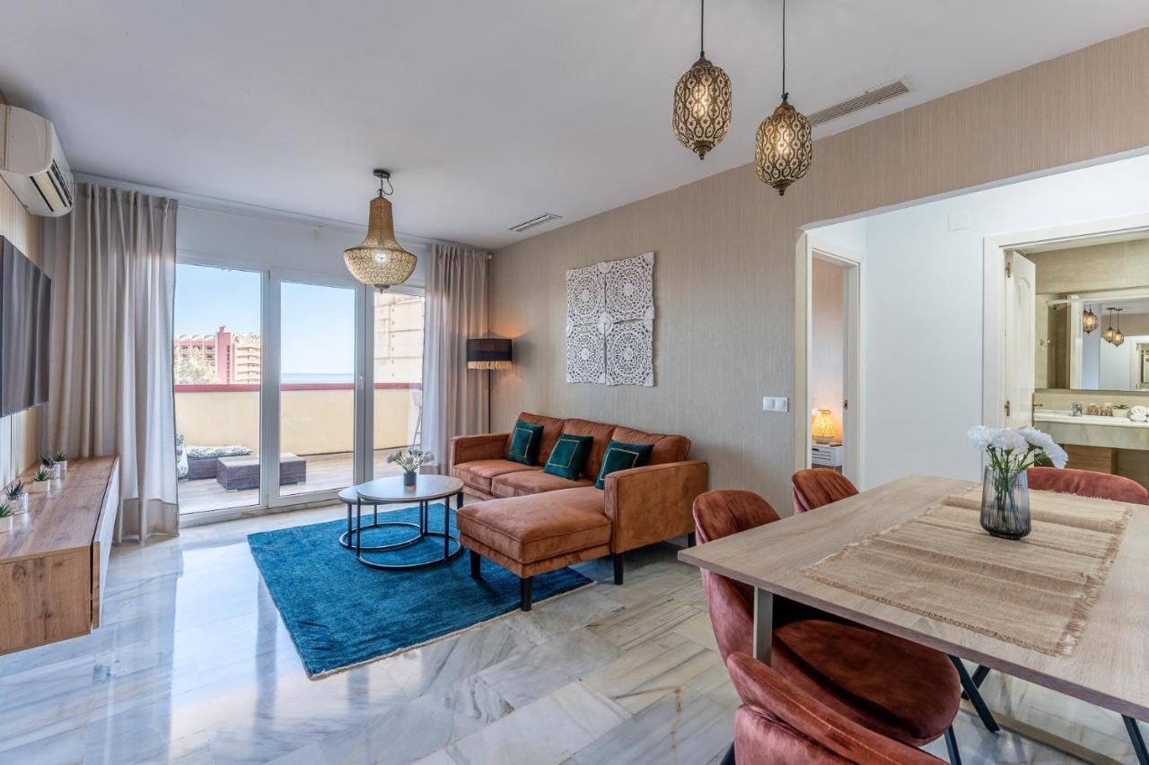 Benalmadena Beachfront Retreat Big Balcony And City Sea Views Apartment Ngoại thất bức ảnh